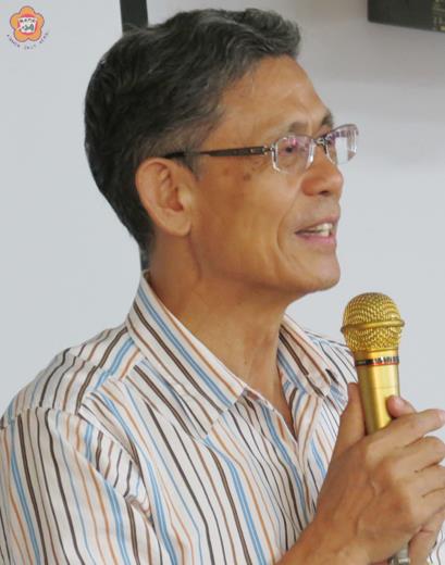   金門縣的「文教力」是全國最後：左上、副縣長吳友欽在全縣各級校長會議中希望痛定思痛，找出原因加以改進；下、會議現況。（張建騰攝）