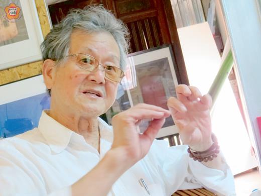   黃春明在描寫工農時，並不是四十五度角朝下俯身看他們，而是四十五度朝上仰視他們—他看到的不是他們的可憐，而是他們的可敬！（張建騰攝）