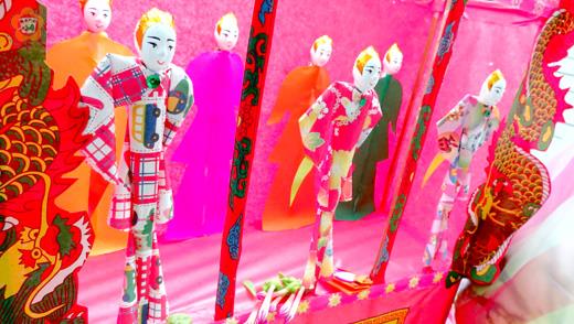   每年七夕節這一天，金門民間有拜「七娘媽」，供「七娘亭」的風俗。（張建騰攝）