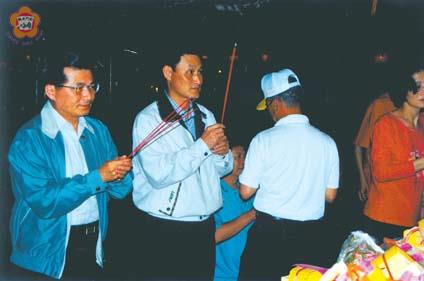金防部賈司令前往金門天后宮拈香祈求媽祖保佑軍民平安兩岸和平天降甘霖紓解旱象