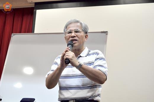 陳慕純醫師主講「健康與防癌飲食」,以親身罹患血癌的經歷提出獨到的見解。
(李金鎗攝)