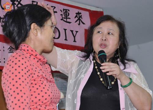   胡婕筠：成功的人生，不能光靠命理，而是要靠後天的努力和讀書。（張建騰攝）