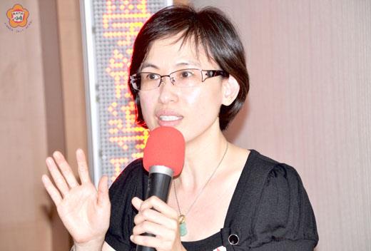   許明珠：園所的組織對外只有團隊沒有個人，但個人不能對團隊沒有貢獻！（張建騰攝）