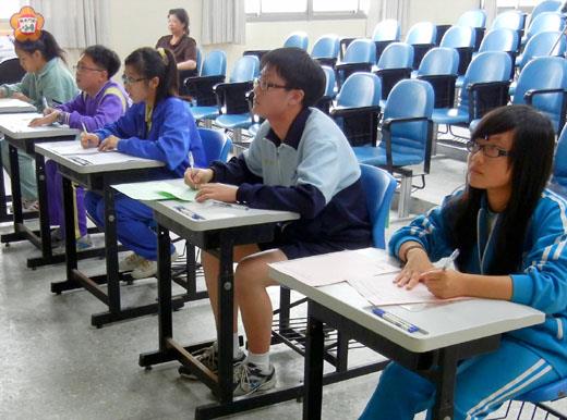   為提升學生英語字彙量，金沙國中承辦了金門縣政府教育局主辦的國民中學英語單字王競賽。（金沙國中提供）