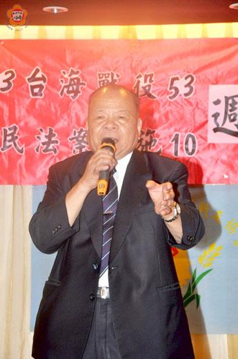   中華民國823台海戰役戰友協會理事長呂芳煙說，「老兵不死，只是逐漸凋零！」他籲請政府妥善照顧老兵晚年生活。（許加泰攝）