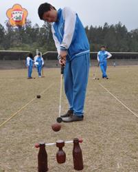   金門農工木球隊有黃惠婷等十六人取得了晉級「全中運」木球賽個人賽或團體賽的資格。（張建騰攝）